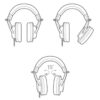 Audio-Technica ATH-M20x Closed Back Monitor Headphones-muxsound
