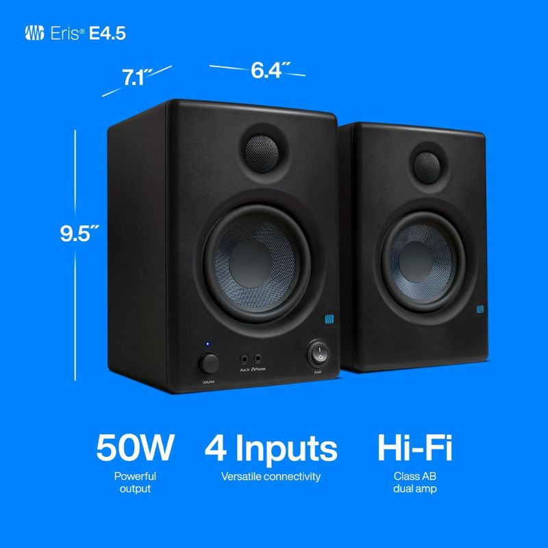 PreSonus Eris E4.5 Powered Studio Monitors
