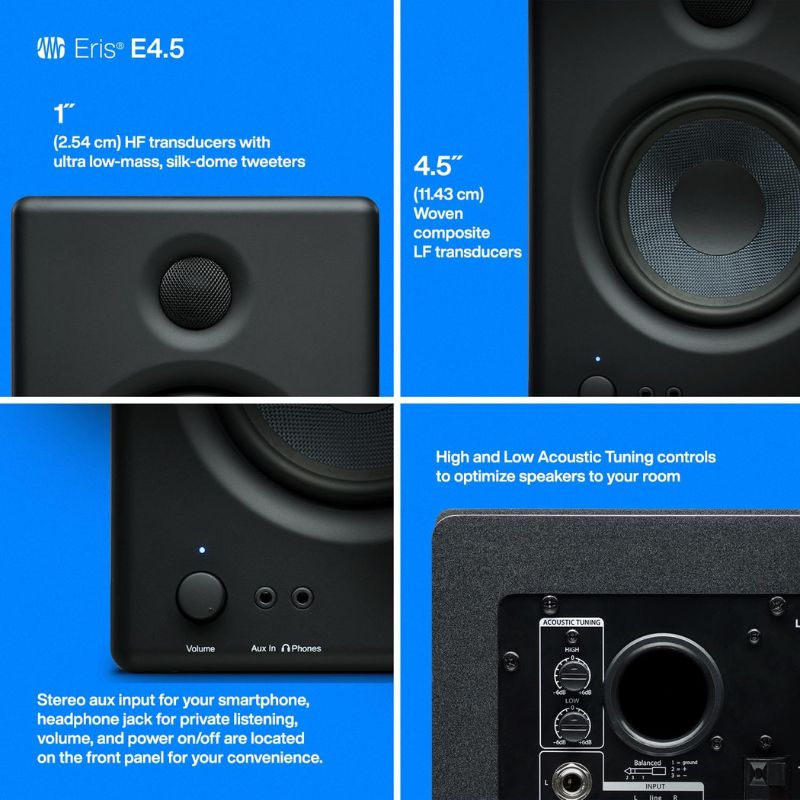 PreSonus Eris E4.5 Powered Studio Monitors