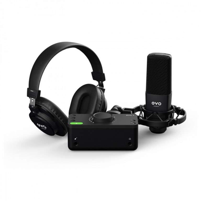 Audient EVO Start Recording Bundle–2×2 USB/iOS Recording System