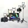 Mamen SML-V03 Compact RGB Led light with Two Built-in Vloging Microphones
