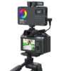 MAMEN SML-V02 Professional Double Microphone Light Pocket RGB Bi-Color Photography Movie Selfie Camera Phone Dual Mic Light