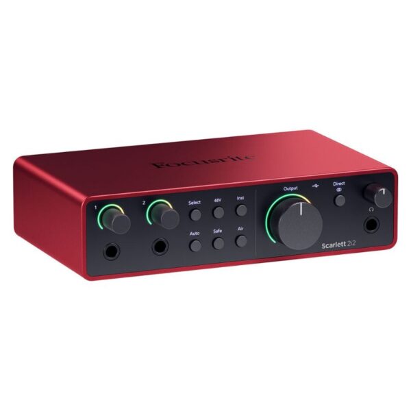 Focusrite Scarlett 2i2 Studio USB-C Audio Interface with Microphone and Headphone 4th Gen-muxsound