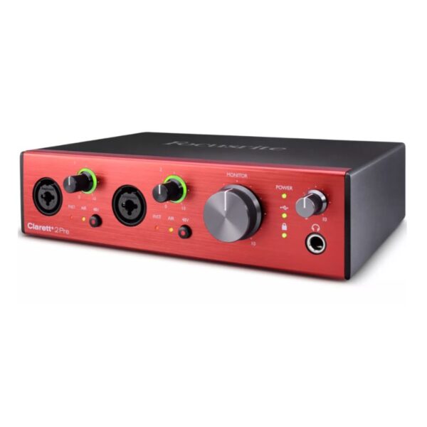 Focusrite Clarett+ 2Pre Desktop 10×4 USB Type-C Audio/MIDI Interface