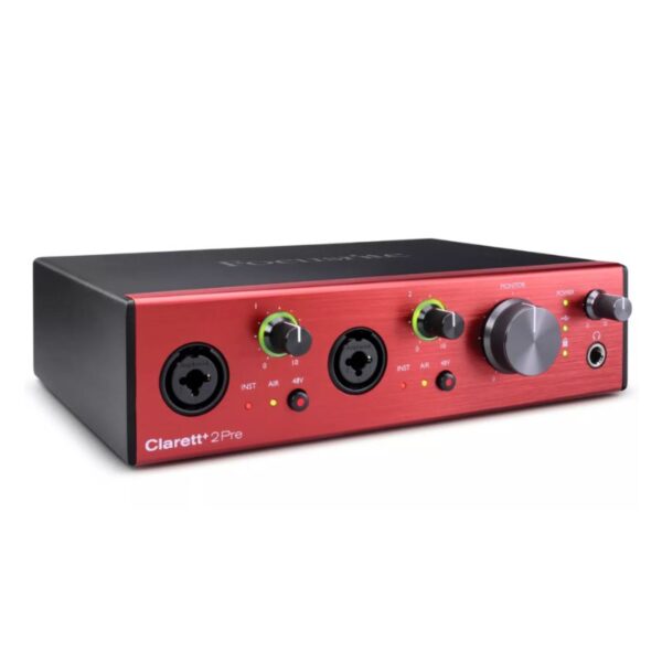 Focusrite Clarett+ 2Pre Desktop 10×4 USB Type-C Audio/MIDI Interface