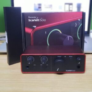 Scarlett Solo 4th Gen audio interface used