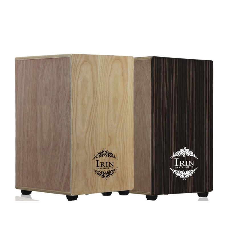 Portable Wooden Cajon Box Drum Percussion Instrument With Carry Bag